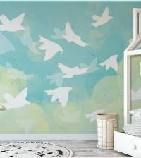 Papel de parede silhuetas de pássaros 1820-4460