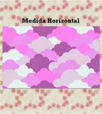 Papel de parede com nuvens rosa 1826-4479