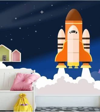 Papel de parede Infantil Foguetinho