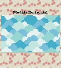Papel de parede Nuvem Cute Azul 1830-4491