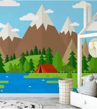 Papel de parede Paisagem Acampamento 1834-4502