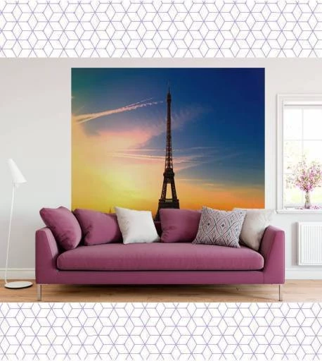 Painel adesivo Torre Eiffel Paris 1853-4560