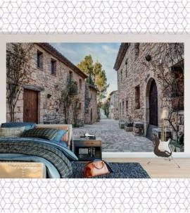 Papel de parede Casas de Pedras