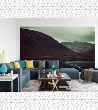 Papel de parede Paisagem Montanhas Negras