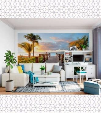 Papel de parede Paisagem Praia Ponte