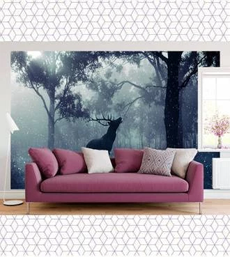 Papel de parede Paisagem Floresta Inverno