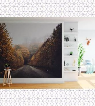 Papel de parede Caminho Muro Ingles