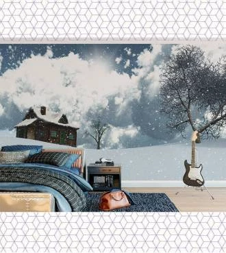 Papel de parede Inverno Campo