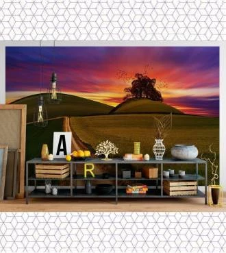 Papel de parede Paisagem Campo