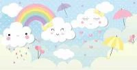 Papel de parede chuva de amor 1883-4681