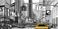 Papel de Parede New York Taxi 1884-4689