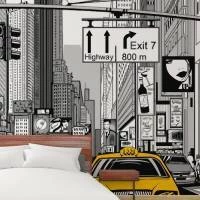 Papel de Parede New York Taxi 1884-4690