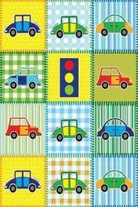 Papel de parede infantil com carrinhos 418-483