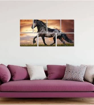 Kit de Quadro Cavalo Negro