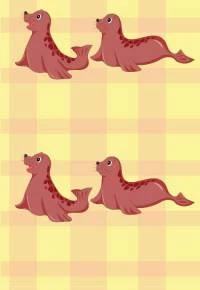 Papel de parede infantil foca