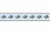 Faixa decorativa mickey com fundo azul claro 425-490