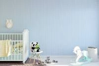Papel de parede azul bebe listrado 2000-4956