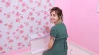 Papel de parede floral em rosas 799-4967