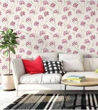 papel de parede com flores suaves