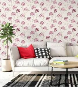 papel de parede com flores suaves