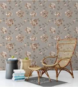 Papel de parede rosas pequenas