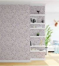 Papel de parede delicado lilás 2017-5005