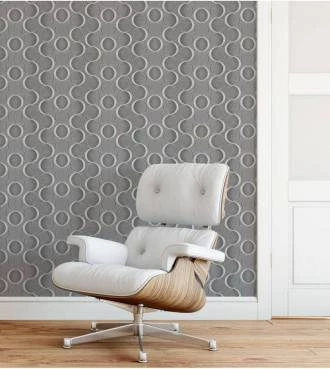 papel de parede contemporâneo cinza