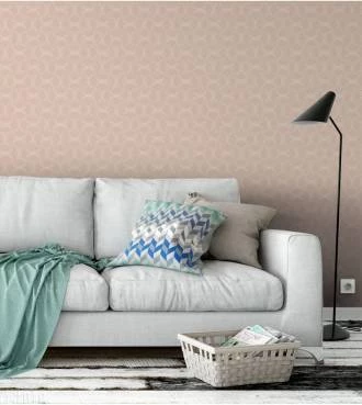 Papel de parede em tons salmon