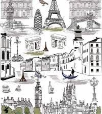 Papel de parede contemporâneo Londres 2050-5082