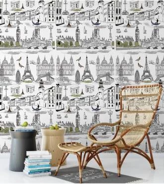 Papel de parede contemporâneo Londres