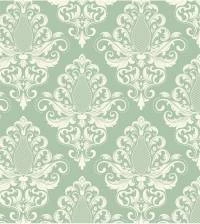 Papel de parede arabesco fundo verde 2060-5113