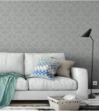 Papel de parede arabesco acinzentado 2063-5121