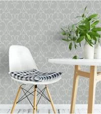 Papel de parede arabesco acinzentado 2063-5122