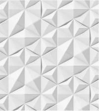 Papel de parede 3D triângulo branco 2025-5188