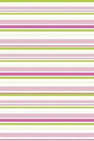 Papel de parede listrado verde rosa e branco