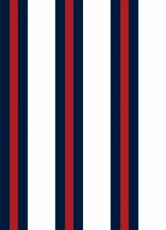 Papel de parede listrado azul marinho, vermelho e branco
