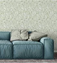 Papel de parede folhagens verde 2081-5337