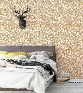Papel de parede detalhes laranja