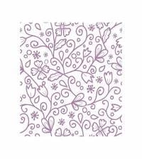 Papel de parede com flores lilás minimalistas 2096-5366