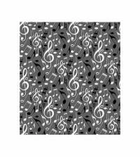 Papel de parede com notas musicais fundo cinza 2099-5372