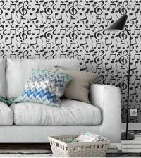 Papel de parede musical com notas 2103-5381