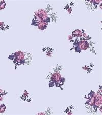 Papel de parede floral roxo e lilás suave 2118-5421
