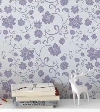 Papel de parede floral nos tons de lilas - Glamour 07