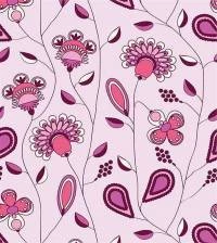Papel de parede floral exótico em tons de rosa 2127-5452