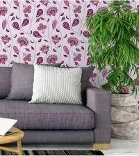 Papel de parede floral exótico em tons de rosa 2127-5454