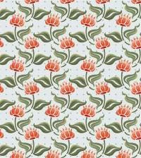 Papel de parede flores e poá vintage 2129-5460
