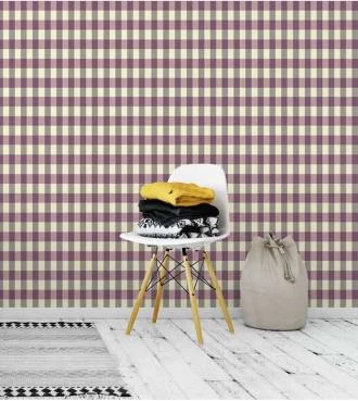 Papel de parede com tons de roxo bordô bege e cinza - Casual 05