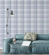Papel de parede xadrez jeans 2147-5518