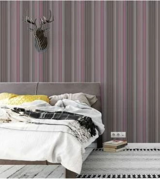 Papel de parede com tons marrom cinza magenta - Casual 03