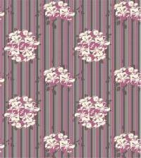 Papel de parede listrado floral com ramos 2157-5546